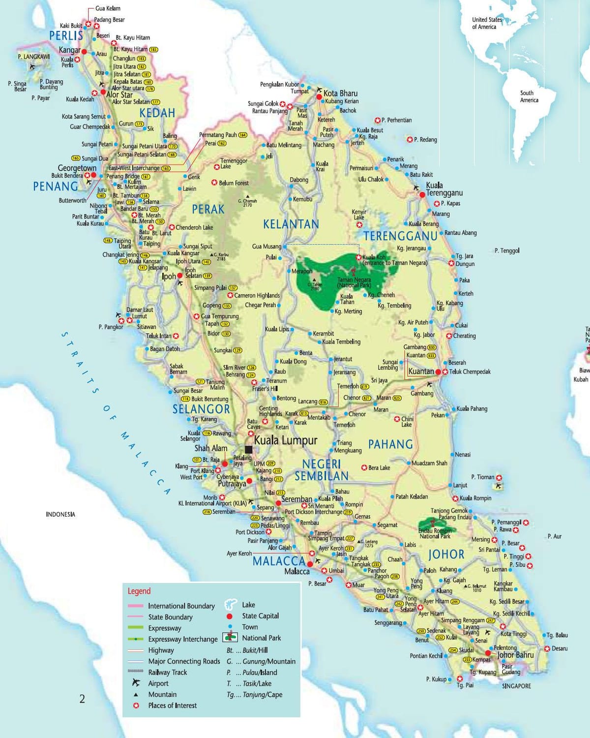 karta över malaysia karta & vägbeskrivning