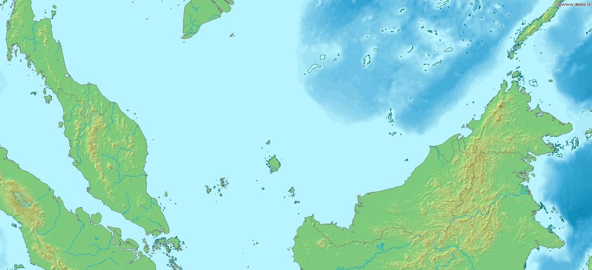 karta över malaysia 3d