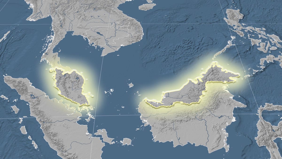 karta över malaysia höjd