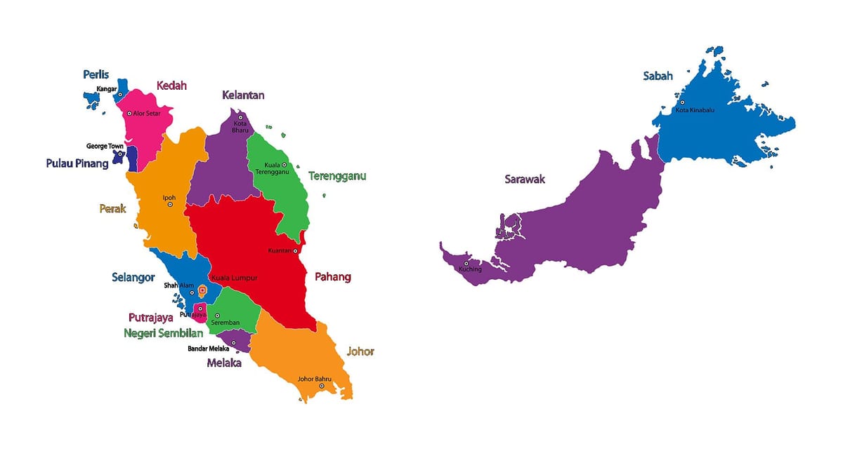karta över malaysia karta bild