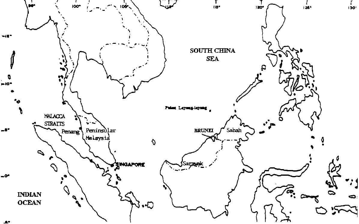 karta över malaysia karta ritning