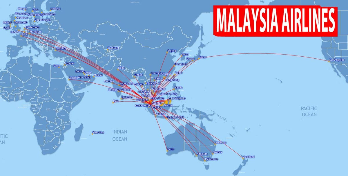 karta över malaysia rutt