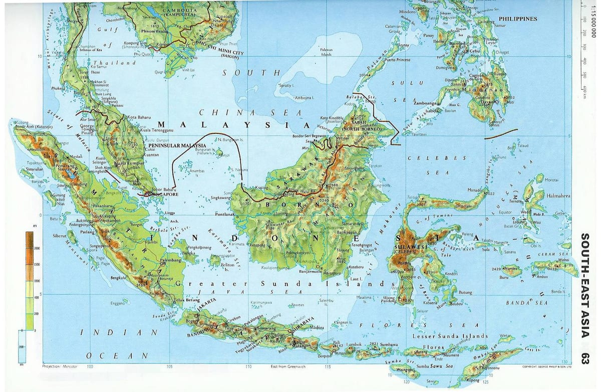 malaysia kontur karta
