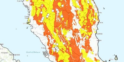 Geologisk karta över malaysia