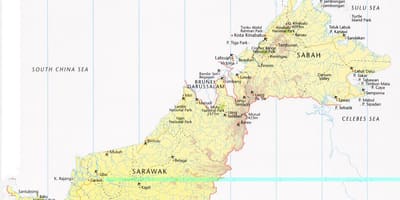 Karta över labuan malaysia