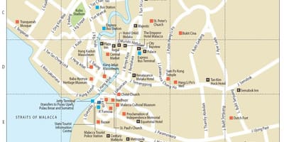 Karta melaka i malaysia