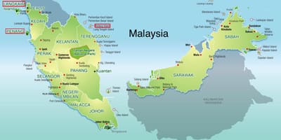 Karta över malaysia beach resorts