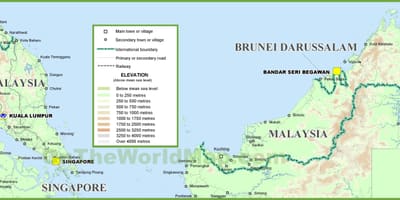 Malaysia geografi karta