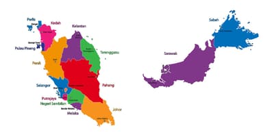 Karta över malaysia karta bild