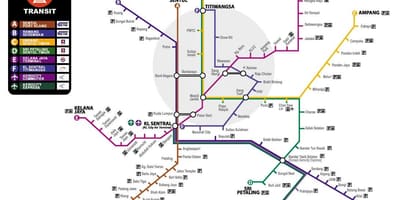 Karta över malaysia transport