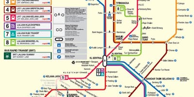 Malaysia mrt kort 2016