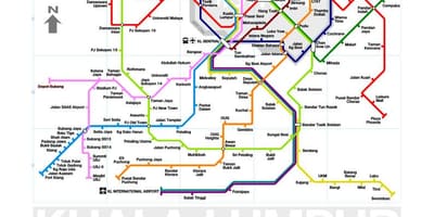 Mrt linje 3 rutt karta malaysia