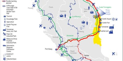 Malaysia tågstationen karta