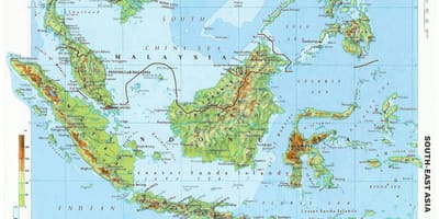 Malaysia kontur karta